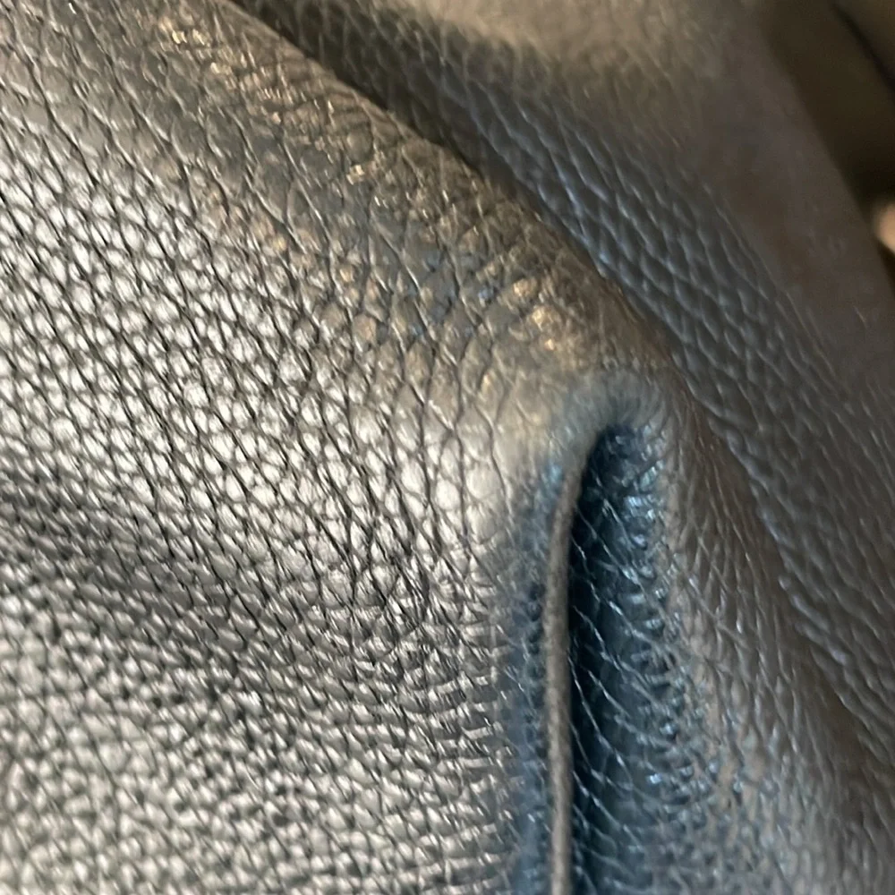 Michael Kors, black, leather, slouchy, convertible, tote, medium